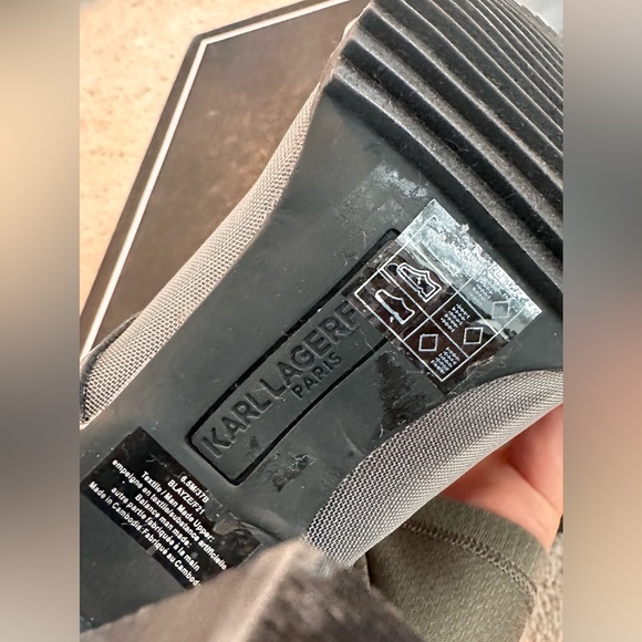 KARL LAGERFELD PARIS Blayze Silver Mesh Heel - Picture 6 of 7